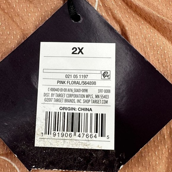 Ava And Viv Women's Size 2X Blouse Long Sleeve Floral Print Pink New With Tags - Picture 5 of 14